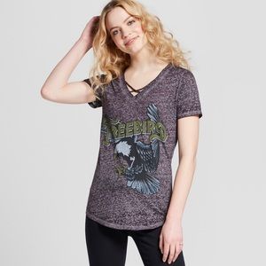 Lyric Culture Freedom Vintage-Style Burnout Tee